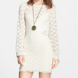 Free People Lovely In Lace Ivory Dress 🍁